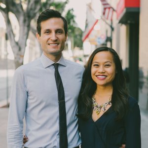 Dr. Matthew Caligiuri with his wife